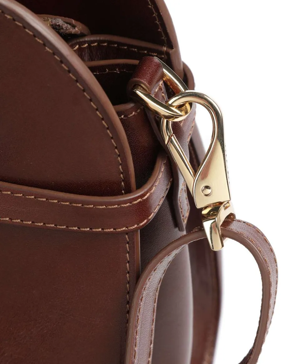 Hamal Handtasche fein genarbtes Rindsleder braun