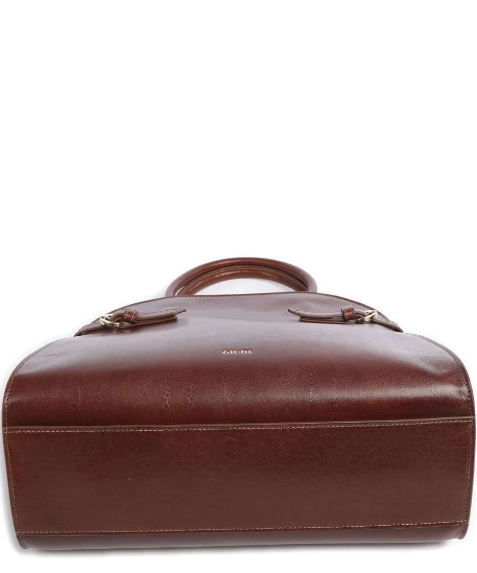 Hamal Handtasche fein genarbtes Rindsleder braun