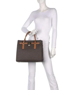 Hamilton Large Handtasche Lederimitat dunkelbraun