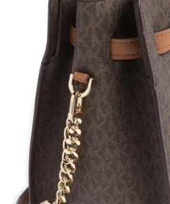 Hamilton Large Handtasche Lederimitat dunkelbraun