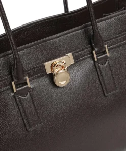 Hamilton Large Shopper genarbtes Rindsleder dunkelbraun