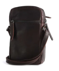 Hamilton Umhängetasche Pull-Up Rindsleder dunkelbraun