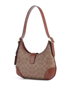 Hamptons Signature Schultertasche Canvas braun