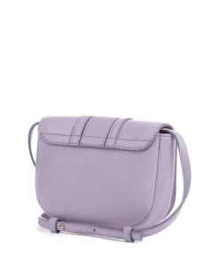 Hana Mini Umhängetasche genarbtes Ziegenleder violett