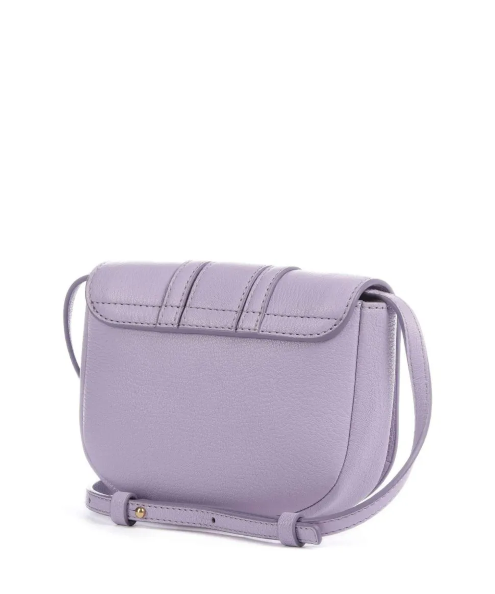 Hana Mini Umhängetasche genarbtes Ziegenleder violett