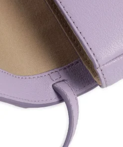 Hana Mini Umhängetasche genarbtes Ziegenleder violett