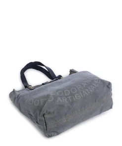 Handtasche Canvas blaugrau