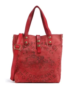 Handtasche Canvas rot
