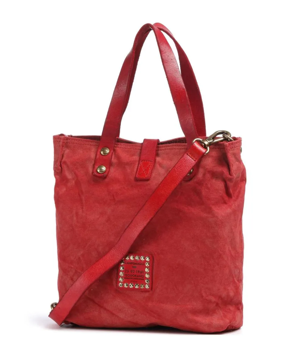 Handtasche Canvas rot