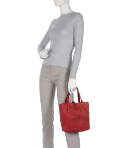 Handtasche Canvas rot