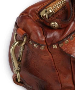 Handtasche fein genarbtes Rindsleder cognac