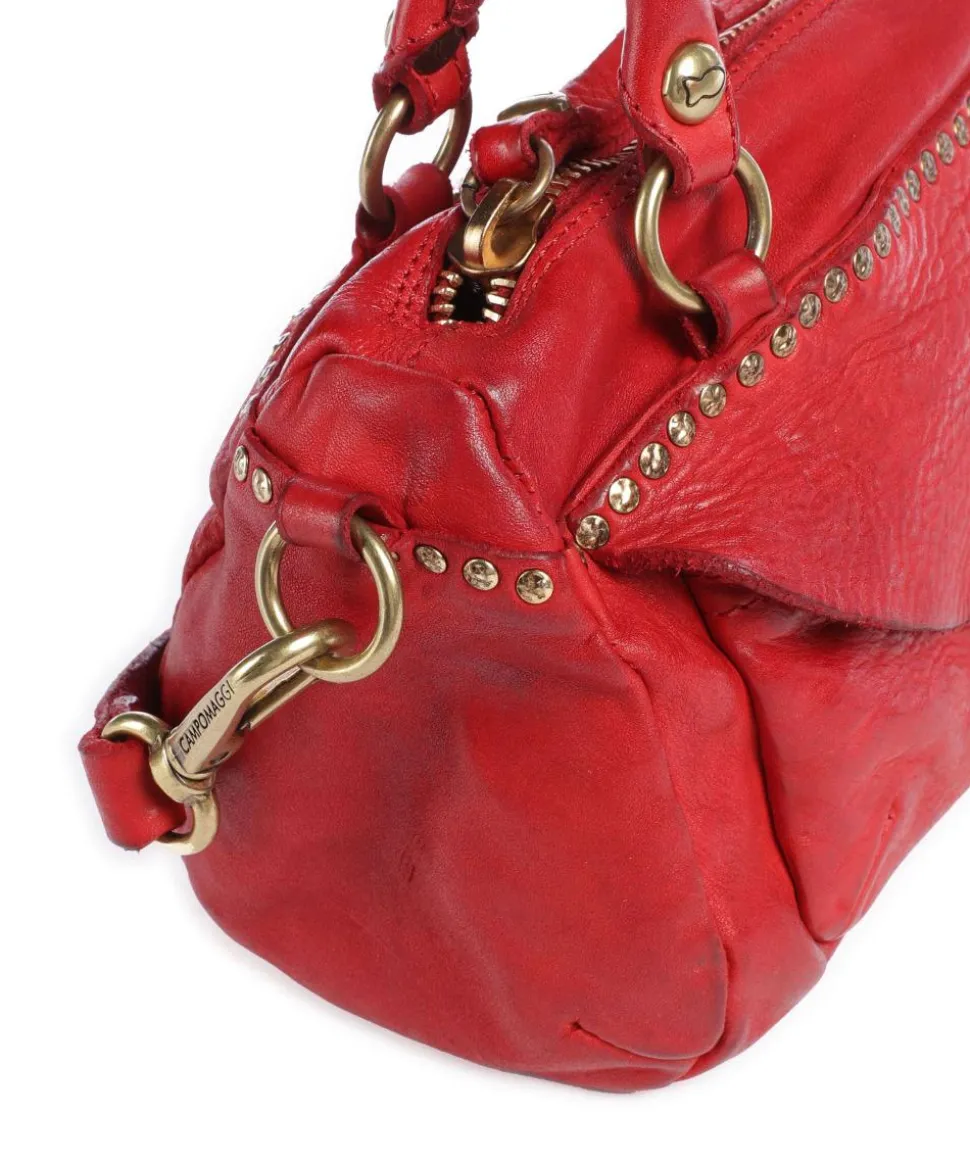 Handtasche fein genarbtes Rindsleder rot