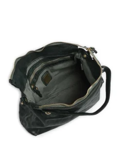 Handtasche fein genarbtes Rindsleder dunkelgrün