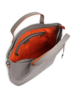 Handtasche genarbtes Rindsleder grau