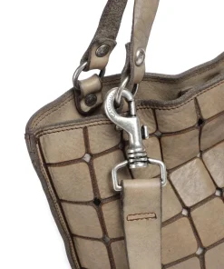 Handtasche Rindsleder beige