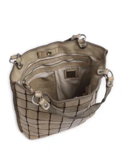 Handtasche Rindsleder beige