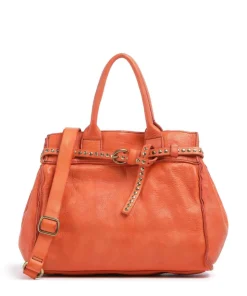 Handtasche Rindsleder orange
