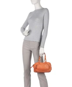 Handtasche Rindsleder orange