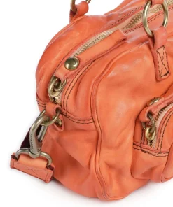 Handtasche Rindsleder orange