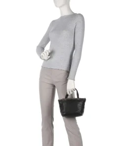 Handtasche Rindsleder schwarz