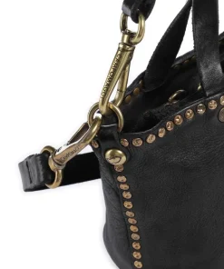 Handtasche Rindsleder schwarz