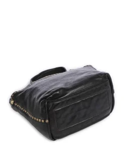 Handtasche Rindsleder schwarz