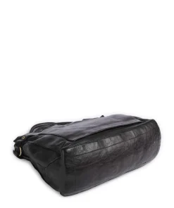 Handtasche Rindsleder schwarz