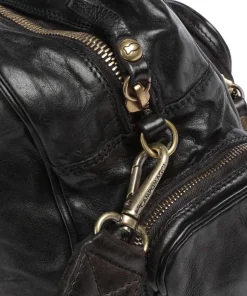 Handtasche Rindsleder schwarz