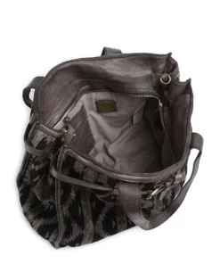 Handtasche Textil dunkelgrau