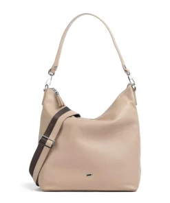 Hanna Beuteltasche genarbtes Rindsleder beige