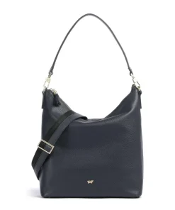 Hanna Beuteltasche genarbtes Rindsleder navy
