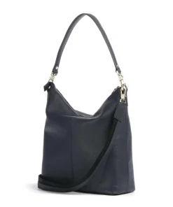 Hanna Beuteltasche genarbtes Rindsleder navy