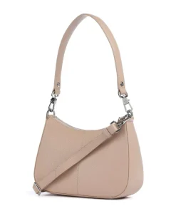 Hanna Schultertasche genarbtes Rindsleder beige
