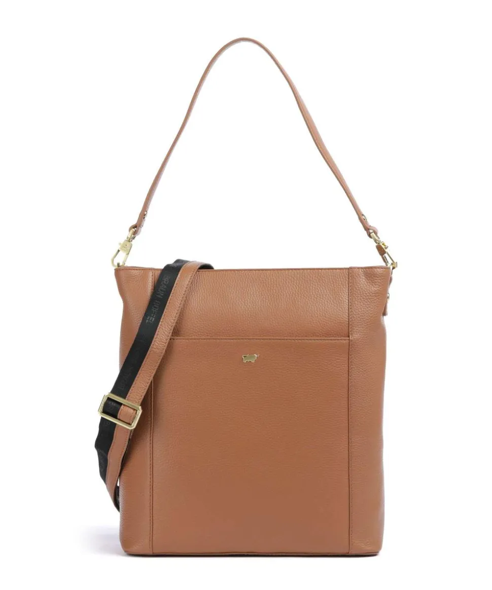 Hanna Shopper 13″ genarbtes Leder cognac