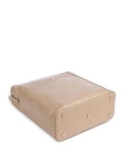 Hanna Shopper 13″ genarbtes Leder beige