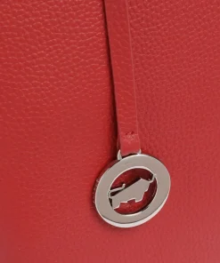 Hanna Shopper genarbtes Leder rot