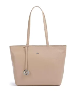 Hanna Shopper genarbtes Leder beige