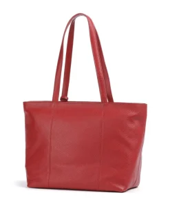 Hanna Shopper genarbtes Rindsleder rot