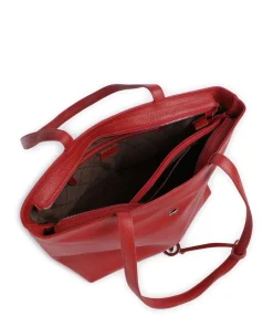 Hanna Shopper genarbtes Rindsleder rot