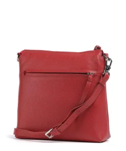 Hanna Umhängetasche genarbtes Rindsleder rot