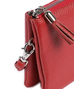 Hanna Umhängetasche genarbtes Rindsleder rot