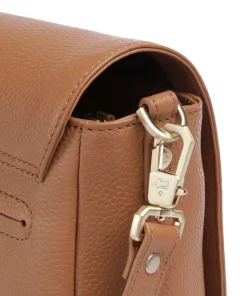 Hanna Umhängetasche genarbtes Rindsleder cognac