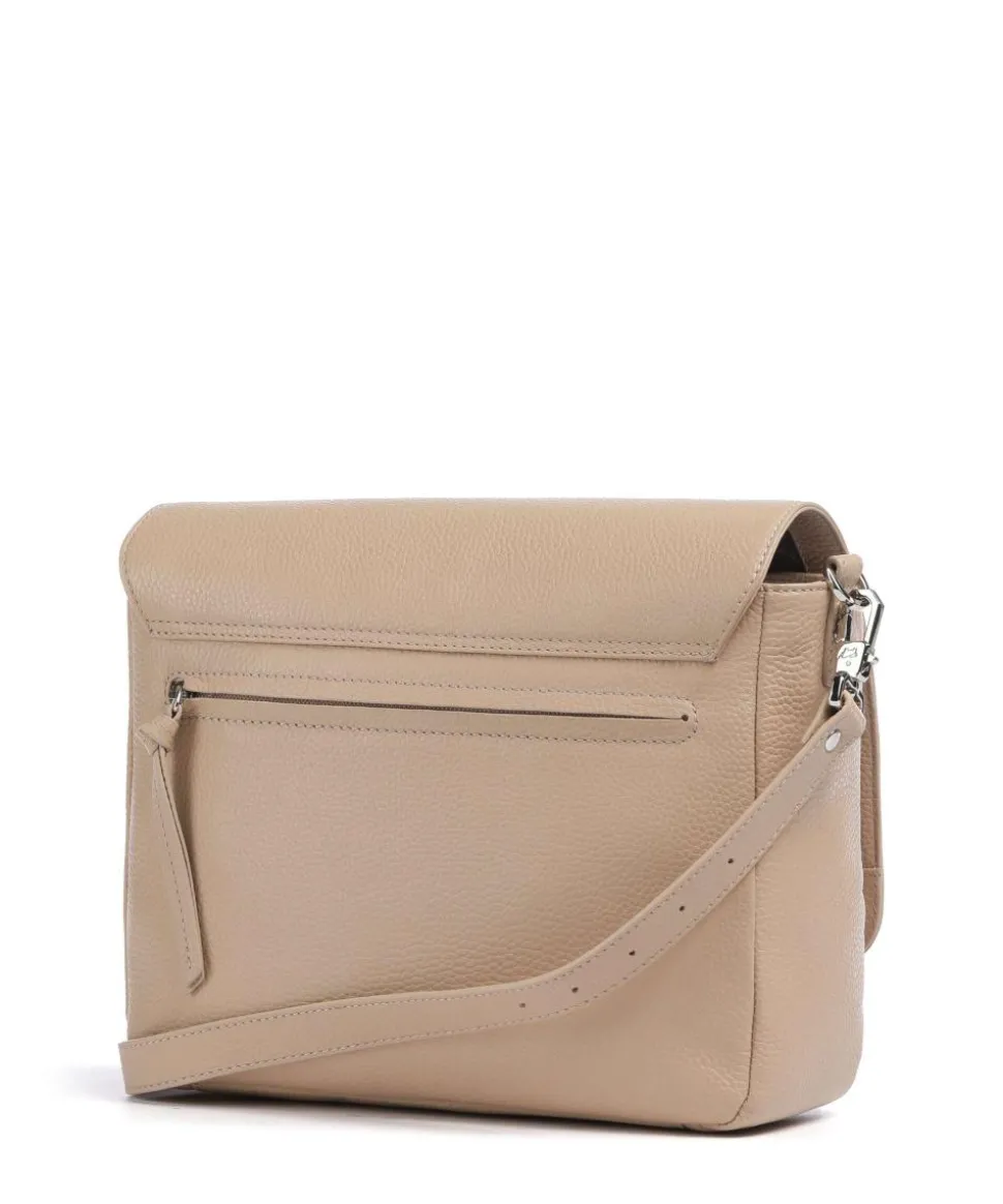 Hanna Umhängetasche genarbtes Rindsleder beige