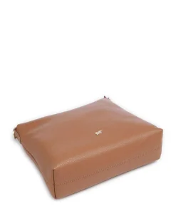 Hanna Umhängetasche genarbtes Rindsleder cognac