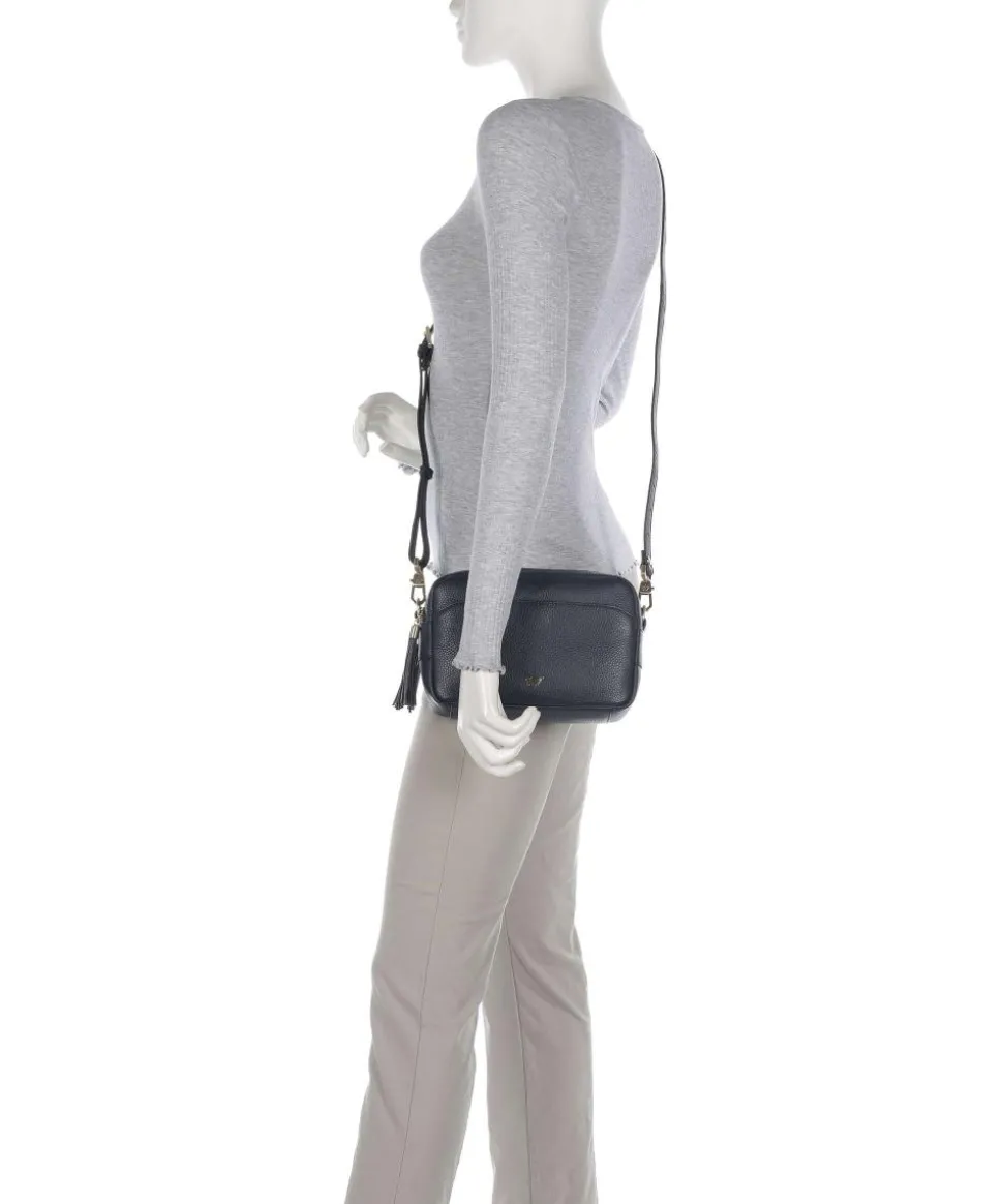 Hanna Umhängetasche genarbtes Rindsleder navy