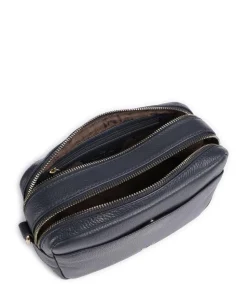 Hanna Umhängetasche genarbtes Rindsleder navy