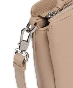 Hanna Umhängetasche genarbtes Rindsleder beige