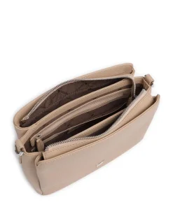 Hanna Umhängetasche genarbtes Rindsleder beige