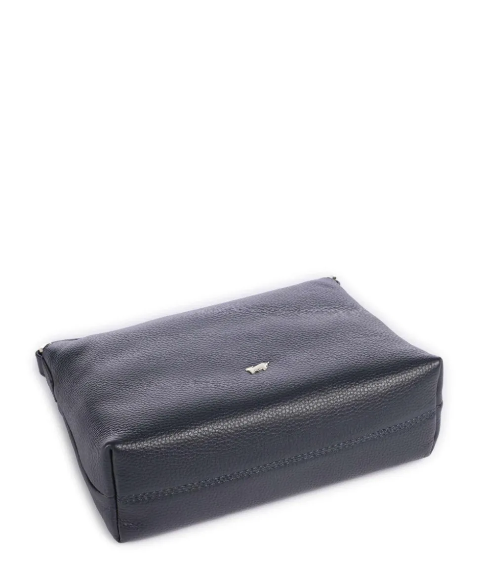 Hanna Umhängetasche genarbtes Rindsleder navy