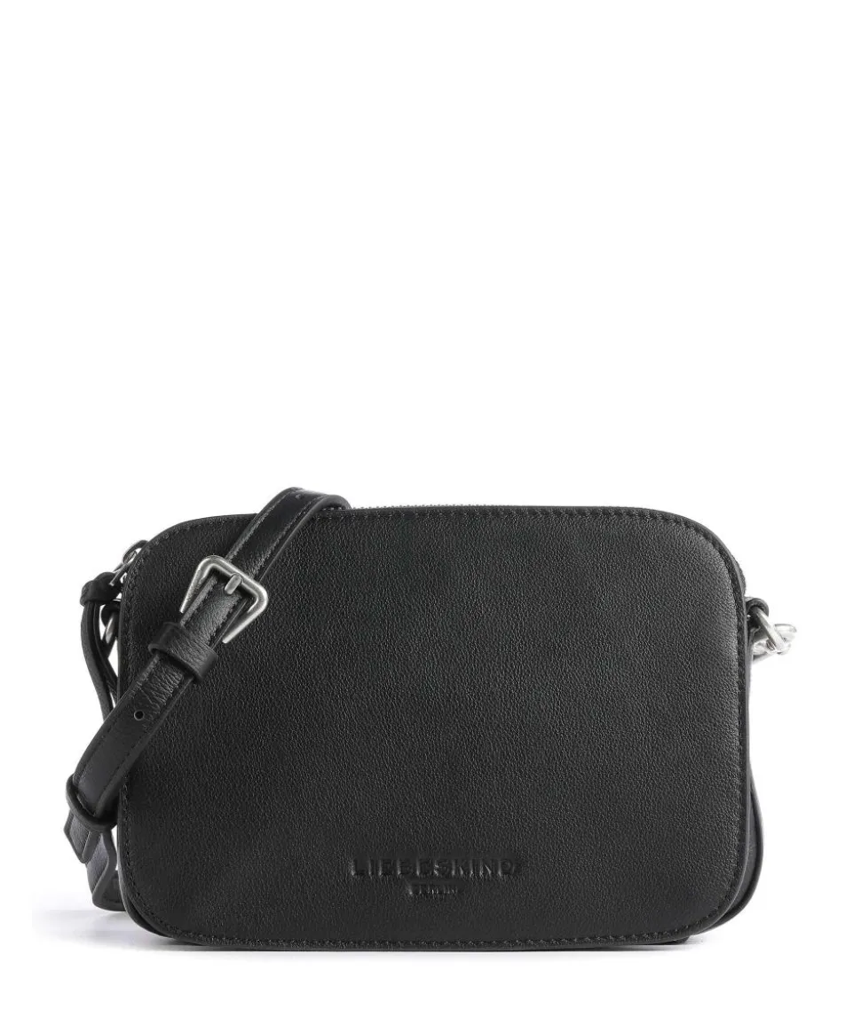 Harris Luka Umhängetasche genarbtes Leder schwarz